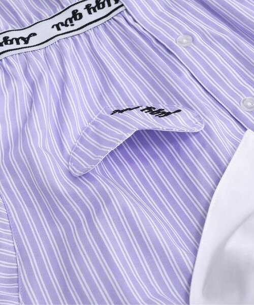 algy（アルジー）の「ロゴゴムシャツワンピ（ワンピース・キッズ・ベージュ/ラベンダー/サックスブルー・XXX-SMALL/XX-SMALL/X-SMALL/MEDIUM/SMALL）」の17枚目の写真