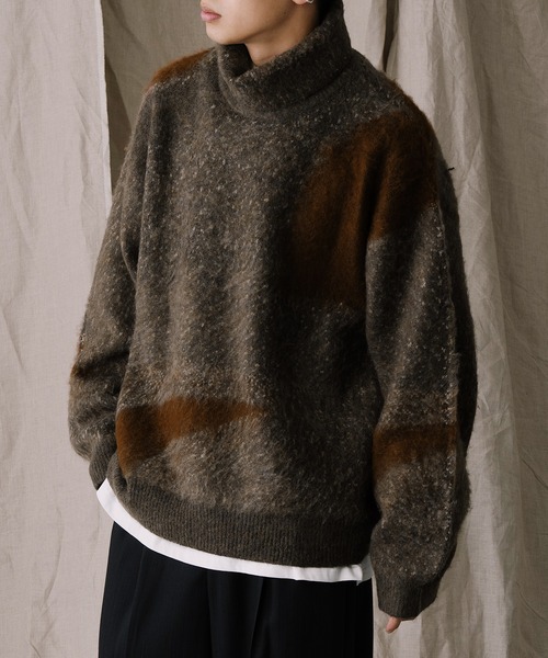 archivo 長袖ニット　ブラック ADRER 「ADRER」 長袖ニット - ブラック メンズ : ZOZOTOWN