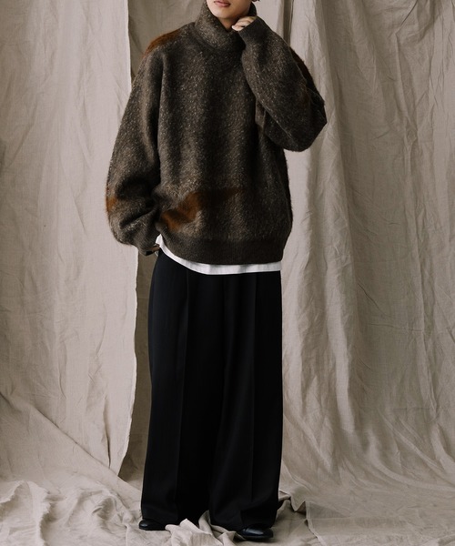 archivo 長袖ニット　ブラック ADRER 「ADRER」 長袖ニット - ブラック メンズ : ZOZOTOWN