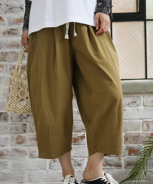 aimoha（アイモハ）の「【Aimoha】カジュアルワイドパンツ (SS)（その他パンツ・レディース・ブラック/チョコ/カーキ・FREE）」の3枚目の写真