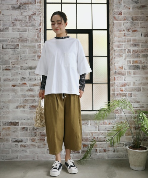 aimoha（アイモハ）の「【Aimoha】カジュアルワイドパンツ (SS)（その他パンツ・レディース・ブラック/チョコ/カーキ・FREE）」の12枚目の写真