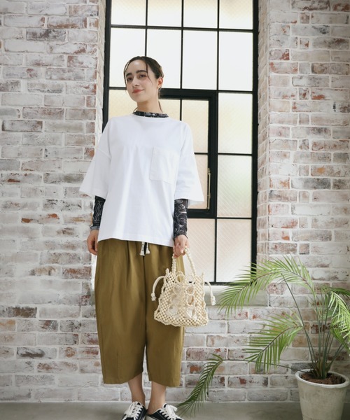 aimoha（アイモハ）の「【Aimoha】カジュアルワイドパンツ (SS)（その他パンツ・レディース・ブラック/チョコ/カーキ・FREE）」の13枚目の写真