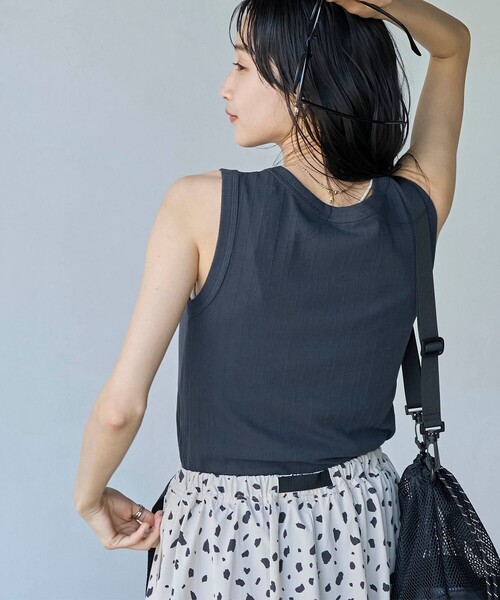coen（コーエン）の「アソートリブタンクトップ（タンクトップ・レディース・その他1/ダークグレー/オフホワイト/その他2・L/M）」の9枚目の写真
