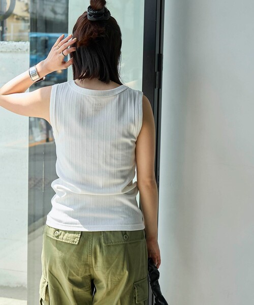 coen（コーエン）の「アソートリブタンクトップ（タンクトップ・レディース・その他1/ダークグレー/オフホワイト/その他2・L/M）」の15枚目の写真