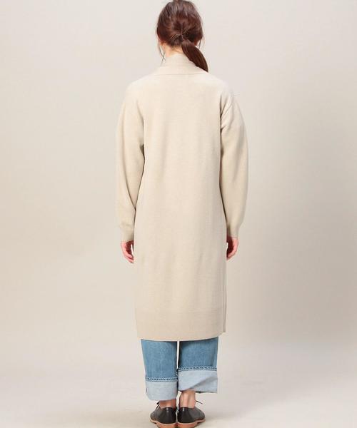 BEAUTY&YOUTH UNITED ARROWS（ビューティーアンドユースユナイテッドアローズ）の「BY ソフトウールマキシニットガウン/コーディガン◆（カーディガン/ボレロ・レディース・グレー/ベージュ/ネイビー・フリー）」の12枚目の写真