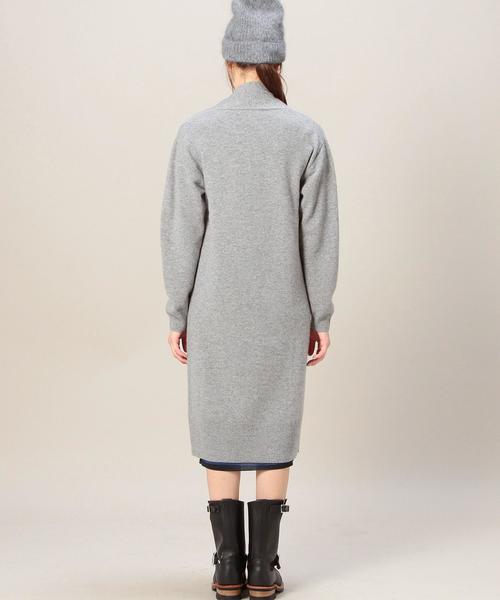 BEAUTY&YOUTH UNITED ARROWS（ビューティーアンドユースユナイテッドアローズ）の「BY ソフトウールマキシニットガウン/コーディガン◆（カーディガン/ボレロ・レディース・グレー/ベージュ/ネイビー・フリー）」の4枚目の写真
