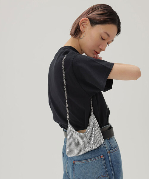 SLOBE citron.(スローブシトロン)の「《追加3》SLOBE citron. kira kira BAG(ショルダーバッグ・レディース・ブラック/シルバー・FREE)」の15枚目の写真