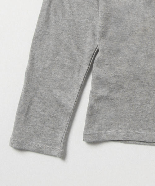 B:MING by BEAMS（ビーミングバイビームス）の「ビーミング by ビームス / フロッキープリントロングTシャツ（Tシャツ/カットソー・レディース・オフホワイト/ライトグレー/レッド系その他/ネイビー・ONE SIZE）」の7枚目の写真