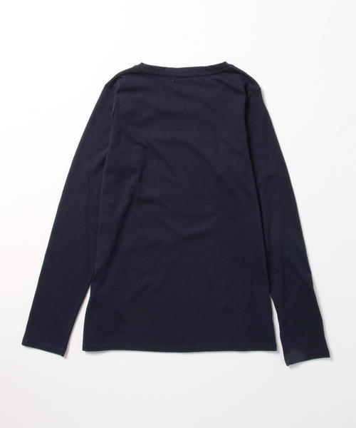 B:MING by BEAMS（ビーミングバイビームス）の「ビーミング by ビームス / フロッキープリントロングTシャツ（Tシャツ/カットソー・レディース・オフホワイト/ライトグレー/レッド系その他/ネイビー・ONE SIZE）」の21枚目の写真