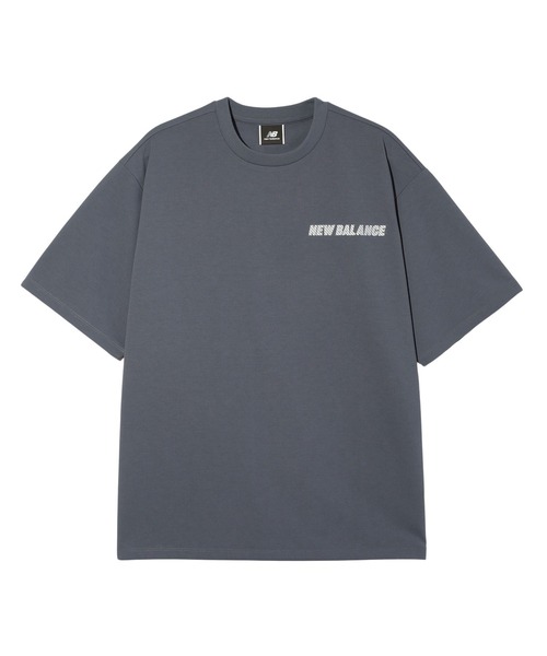 NEW BALANCE(ニューバランス)の「New Balance Met24 Reflection NB Logo Tee AMT45005(Tシャツ/カットソー・メンズ・ブラック/グレー/ホワイト・LARGE/MEDIUM/XL)」の2枚目の写真