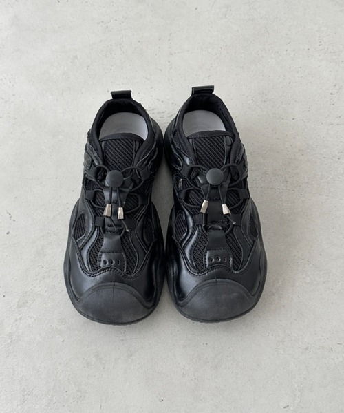 CLEA（クレア）の「ドロストボリュームソール厚底スニーカーサンダル/スポーツサンダル（サンダル・レディース・ブラック/グレー/ブラウン・23.5cm/24.5cm）」の15枚目の写真