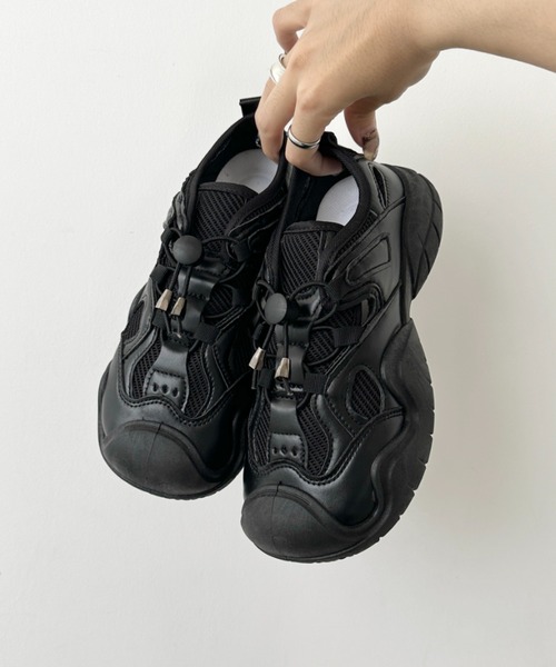 CLEA（クレア）の「ドロストボリュームソール厚底スニーカーサンダル/スポーツサンダル（サンダル・レディース・ブラック/グレー/ブラウン・23.5cm/24.5cm）」の13枚目の写真