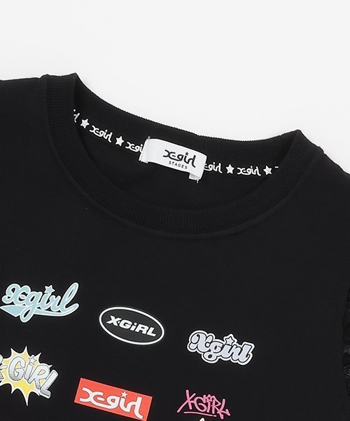 X-girl Stages(エックスガールステージス)の「ロゴアーカイブタンクトップ(タンクトップ・キッズ・ブラック/ラベンダー・90cm/100cm/110cm/120cm/130cm/140cm)」の9枚目の写真