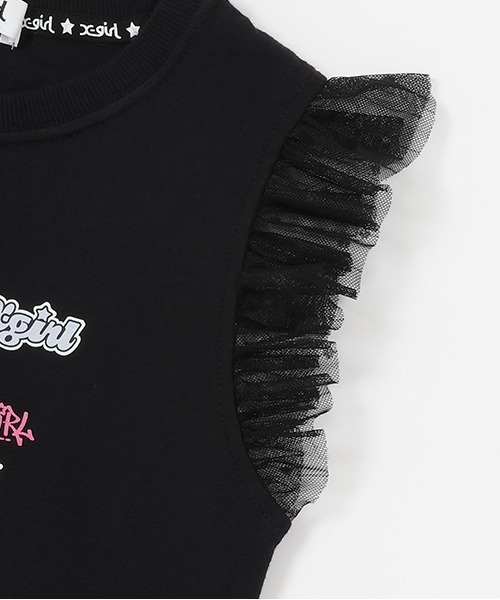 X-girl Stages(エックスガールステージス)の「ロゴアーカイブタンクトップ(タンクトップ・キッズ・ブラック/ラベンダー・90cm/100cm/110cm/120cm/130cm/140cm)」の10枚目の写真