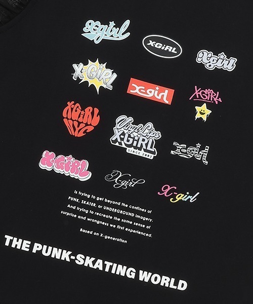 X-girl Stages(エックスガールステージス)の「ロゴアーカイブタンクトップ(タンクトップ・キッズ・ブラック/ラベンダー・90cm/100cm/110cm/120cm/130cm/140cm)」の6枚目の写真