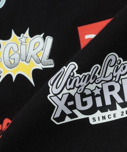 X-girl Stages(エックスガールステージス)の「ロゴアーカイブタンクトップ(タンクトップ・キッズ・ブラック/ラベンダー・90cm/100cm/110cm/120cm/130cm/140cm)」の4枚目の写真