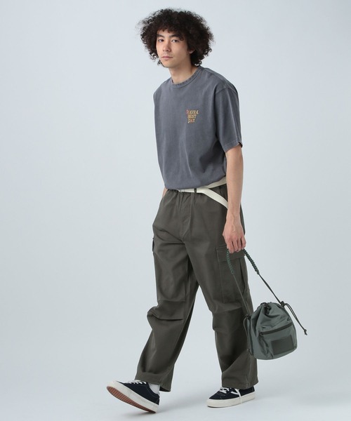 BAYFLOW（ベイフロー）の「ストレッチワイドカーゴパンツ（カーゴパンツ・メンズ・チャコール/ブルー/ホワイト・LARGE/MEDIUM）」の14枚目の写真