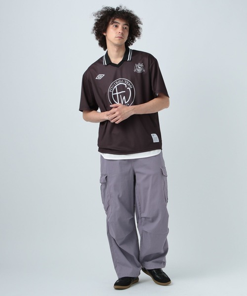 BAYFLOW（ベイフロー）の「ストレッチワイドカーゴパンツ（カーゴパンツ・メンズ・チャコール/ブルー/ホワイト・LARGE/MEDIUM）」の15枚目の写真