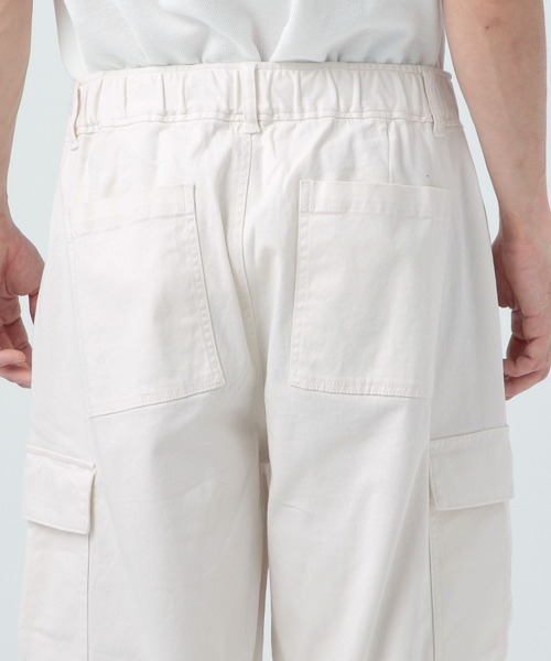 BAYFLOW（ベイフロー）の「ストレッチワイドカーゴパンツ（カーゴパンツ・メンズ・チャコール/ブルー/ホワイト・LARGE/MEDIUM）」の11枚目の写真