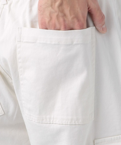 BAYFLOW（ベイフロー）の「ストレッチワイドカーゴパンツ（カーゴパンツ・メンズ・チャコール/ブルー/ホワイト・LARGE/MEDIUM）」の12枚目の写真