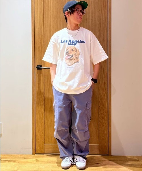 BAYFLOW（ベイフロー）の「ストレッチワイドカーゴパンツ（カーゴパンツ・メンズ・チャコール/ブルー/ホワイト・LARGE/MEDIUM）」の22枚目の写真