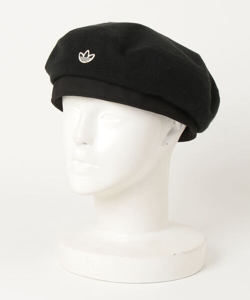 adidas（アディダス）の「adidas BERET / アディダス ベレー（ハンチング/ベレー帽・メンズ・ブラック・L）」の2枚目の写真