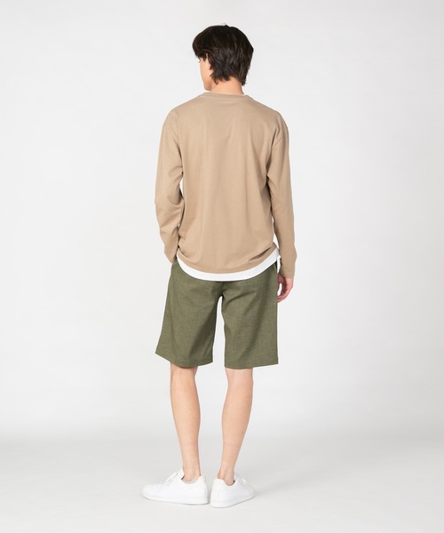 JEANS MATE(ジーンズメイト)の「【NATURAL STORY/ナチュラルストーリー】快適リネンタッチショートパンツ(その他パンツ・メンズ・チャコールグレー/ネイビー/オフホワイト/カーキ・MEDIUM/LARGE/X-LARGE)」の15枚目の写真