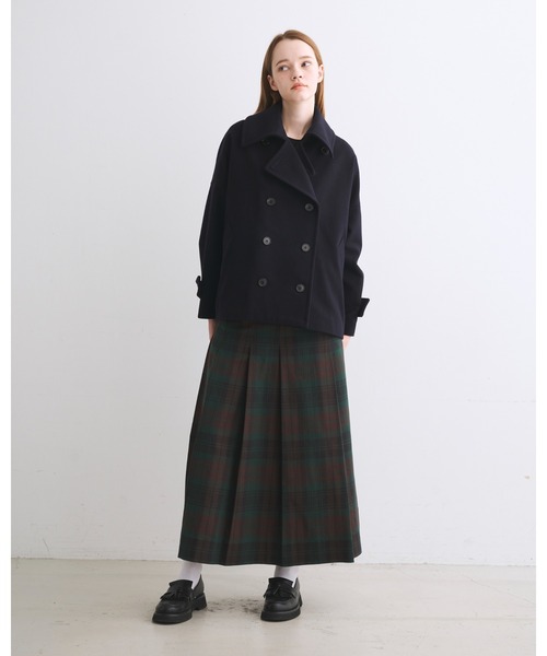 Traditional Weatherwear(トラディショナルウェザーウェア)の「MALTON PEA COAT(ピーコート・レディース・ネイビー・32)」の2枚目の写真
