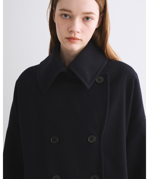 Traditional Weatherwear(トラディショナルウェザーウェア)の「MALTON PEA COAT(ピーコート・レディース・ネイビー・32)」の6枚目の写真