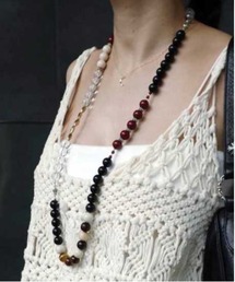 Ameri | MEDI 3WAY JUMBLE STONE NECKLACE(ネックレス)
