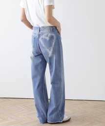 バックハートストレートデニム