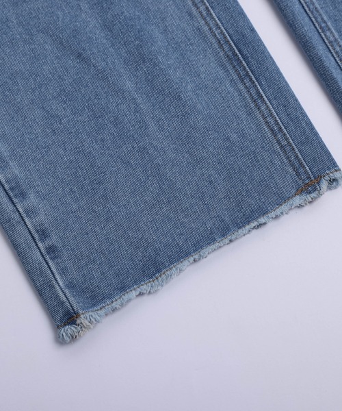 AMELY(エミリー)の「バックハートストレートデニム(デニムパンツ・レディース・ブルー/ブラック・L/M/S)」の9枚目の写真