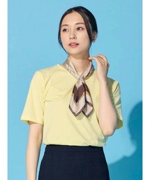 Perfect Suit FActory | シルクタッチ　コットン　ベーシックTシャツ　ホワイト/ブラック/グレー/ベージュ/ピンク/イエロー(Tシャツ/カットソー)