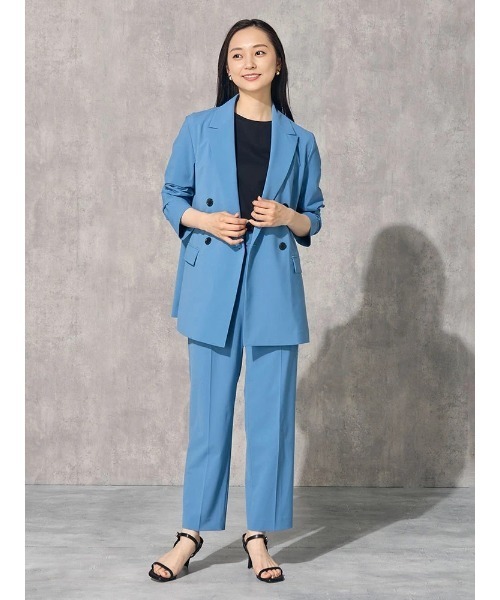 Perfect Suit FActory（パーフェクトスーツファクトリー）の「シルクタッチ　コットン　ベーシックTシャツ　ホワイト/ブラック/グレー/ベージュ/ピンク/イエロー（Tシャツ/カットソー・レディース・ベージュ/オフホワイト/ピンク/イエロー/ブラック/チャコールグレー・M/L）」の17枚目の写真