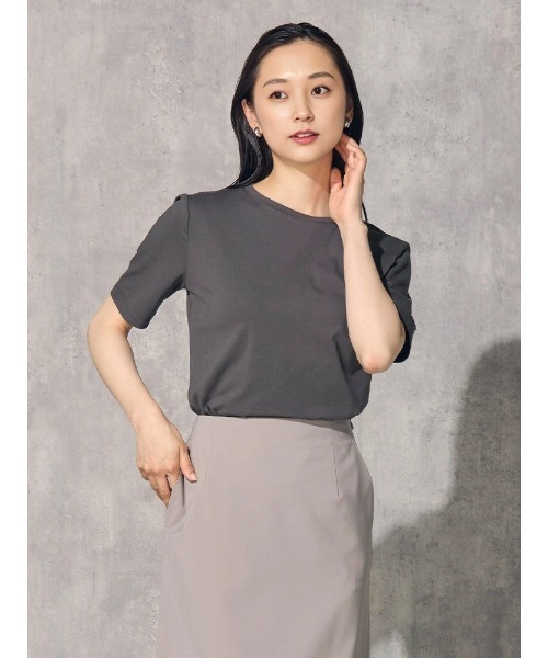 cocosucre様LDリネンJK BK、dignity Tシャツブラウン オフホワイト シルクタッチ コットン コンパクトTシャツ