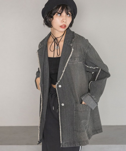 PAGEBOY ストライプデニムジャケット 楽天市場】【SALE／36%OFF】ストライプデニムジャケット PAGEBOY