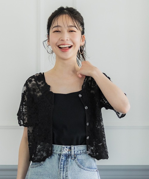 acka レースカーディガン flower lace cardigan – Acka online store