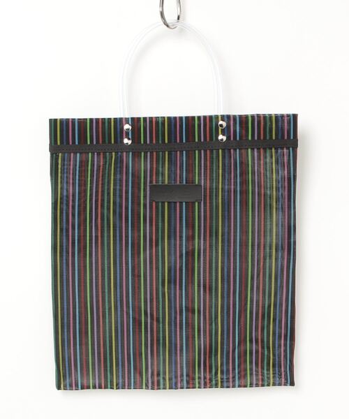 MAISON mou（メゾンムー）の「【Moon Bird/ムーンバード】MEXICAN TULLE TOTE（トートバッグ・レディース・ブルー系その他2/ブラック/ブラック系その他・FREE）」の3枚目の写真