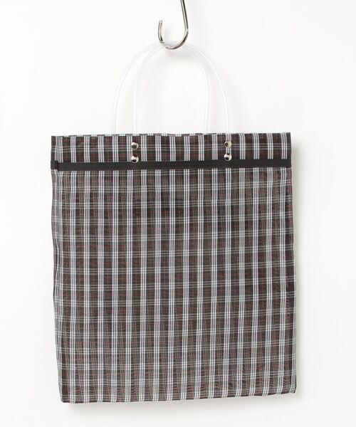 MAISON mou（メゾンムー）の「【Moon Bird/ムーンバード】MEXICAN TULLE TOTE（トートバッグ・レディース・ブルー系その他2/ブラック/ブラック系その他・FREE）」の4枚目の写真