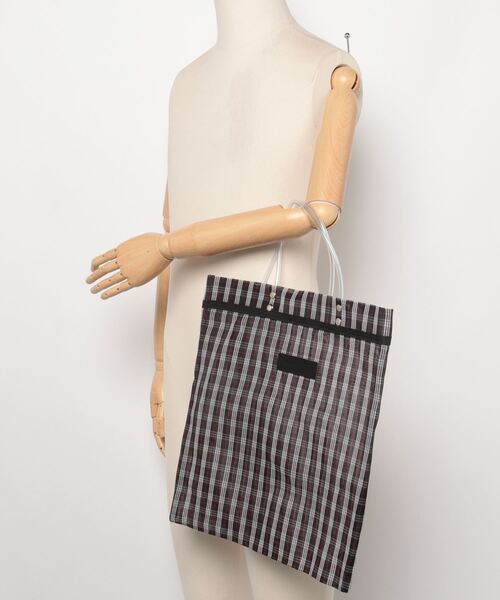 MAISON mou（メゾンムー）の「【Moon Bird/ムーンバード】MEXICAN TULLE TOTE（トートバッグ・レディース・ブルー系その他2/ブラック/ブラック系その他・FREE）」の7枚目の写真