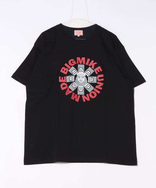 BIG MIKE(ビッグマイク)の「BIG MIKE ビッグマイク マイク ペッパー 半袖プリント Tシャツ 102428600(Tシャツ/カットソー・メンズ・ホワイト/ブラック・LARGE/MEDIUM/X-LARGE)」の1枚目の写真