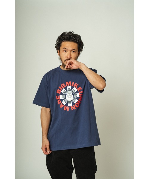 BIG MIKE(ビッグマイク)の「BIG MIKE ビッグマイク マイク ペッパー 半袖プリント Tシャツ 102428600(Tシャツ/カットソー・メンズ・ホワイト/ブラック・LARGE/MEDIUM/X-LARGE)」の6枚目の写真