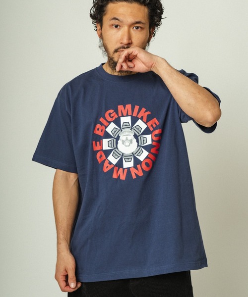 BIG MIKE(ビッグマイク)の「BIG MIKE ビッグマイク マイク ペッパー 半袖プリント Tシャツ 102428600(Tシャツ/カットソー・メンズ・ホワイト/ブラック・LARGE/MEDIUM/X-LARGE)」の5枚目の写真