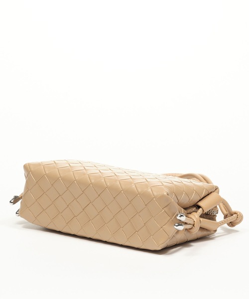 ZAKKA-BOX（ザッカボックス）の「イントレチャートミニポシェット（ショルダーバッグ・レディース・ブラック/シルバー/ベージュ/シルバー系/ブラウン・FREE）」の18枚目の写真