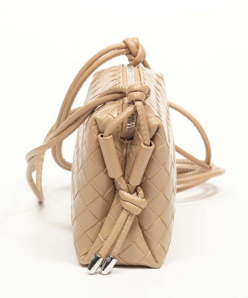 ZAKKA-BOX（ザッカボックス）の「イントレチャートミニポシェット（ショルダーバッグ・レディース・ブラック/シルバー/ベージュ/シルバー系/ブラウン・FREE）」の19枚目の写真