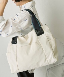 《WEB限定カラーあり》ショルダー付き/樹脂パーツトートバッグLサイズ