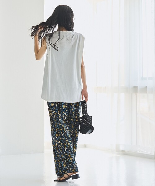coen（コーエン）の「オータムフラワープリントイージーワイドパンツ（その他パンツ・レディース・ブラウン/ネイビー/ブラック・M/L）」の11枚目の写真