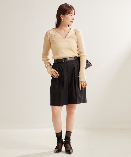 plage（プラージュ）の「TAILOR COLLAR RIB プルオーバー