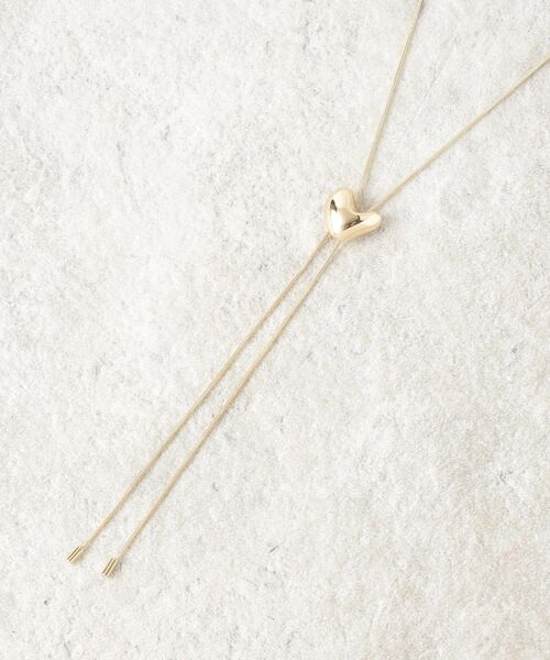 OPAQUE.CLIP(オペークドットクリップ)の「◆ハートスライドネックレス(ネックレス・レディース・ゴールド/シルバー・00)」の5枚目の写真