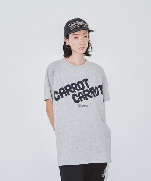 THEATRE PRODUCTS(シアタープロダクツ)の「ベジタブルTシャツ-CARROT-(Tシャツ/カットソー・レディース・グレー・FREE)」の3枚目の写真